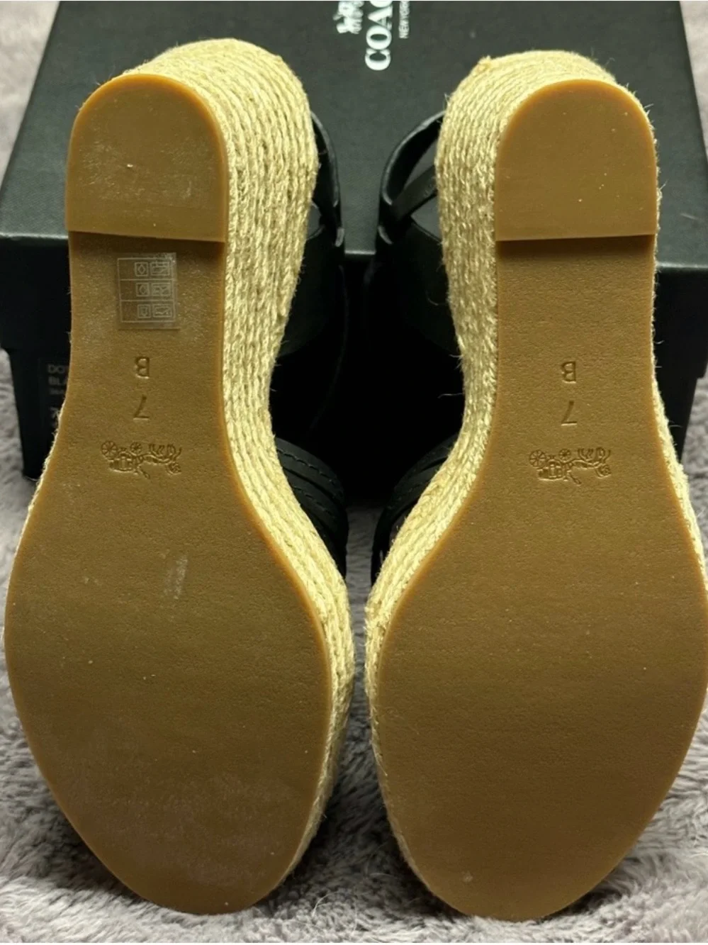 Coach platform espadrille